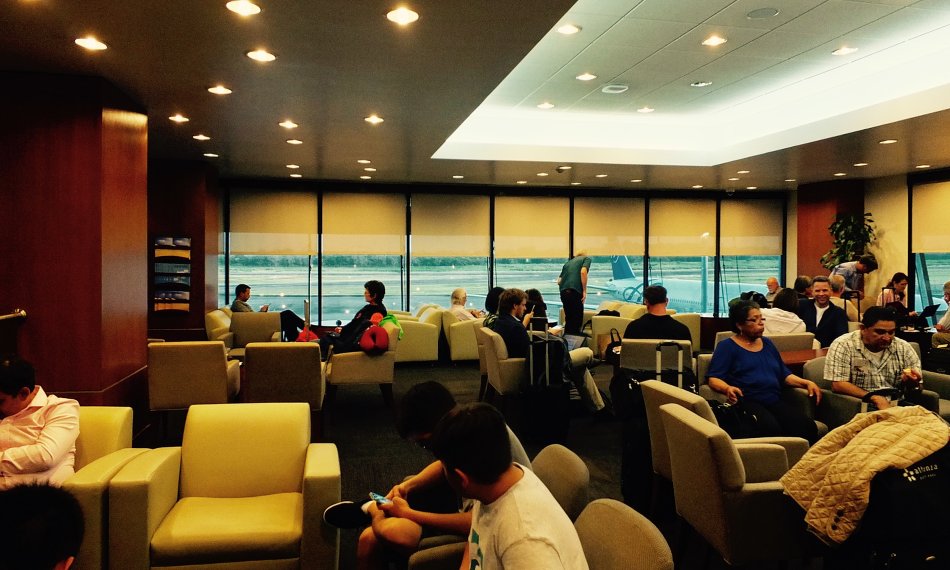Copa Club Lounge Panama Airport Blick auf die Fenster