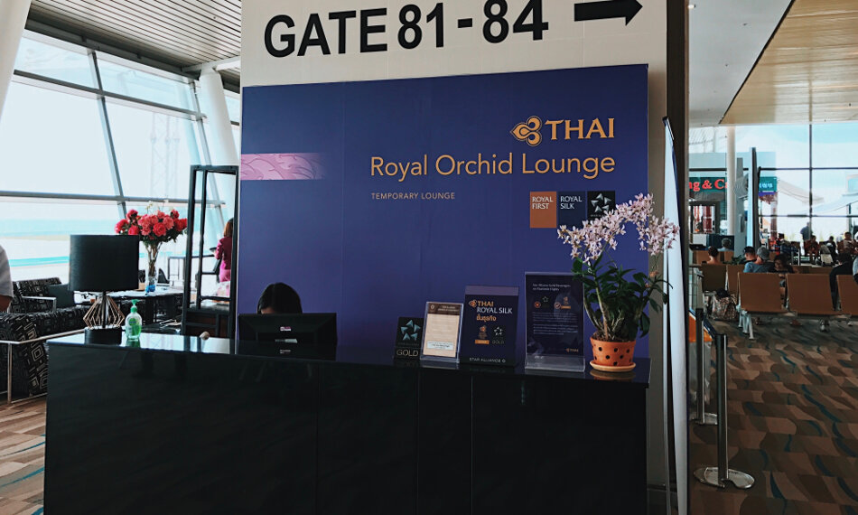 Thai Royal Orchid Lounge Phuket (Temporary) Business Class Check-In