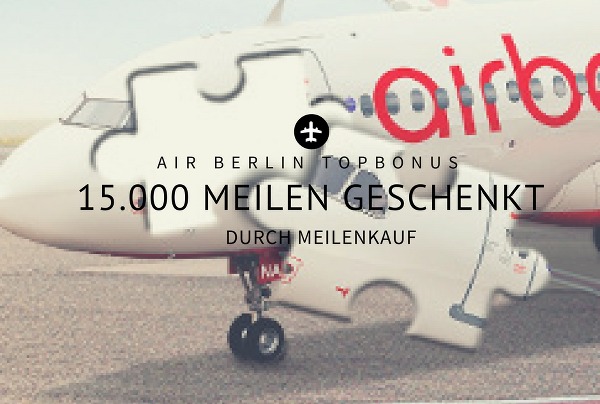 Air Berlin Topbonus Meilen Vorschau