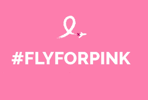 Fly For Pink Spendenaktion gegen Brustkrebs