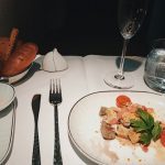 Thai Business Class Boeing 777-300ER Phuket - Frankfurt Vorspeise Dinner