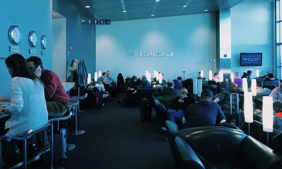 Review Lufthansa Senator Lounge Washington Dulles Blick durch die Lounge