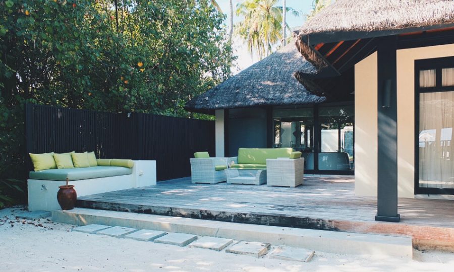 Review JA Manafaru Maldives 1 Bedroom Beach Suite Villa Aussenbereich