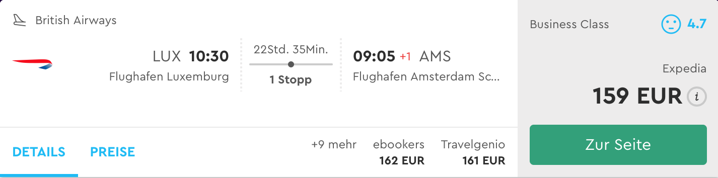 LUX - AMS 80 Tier Points 159 Euro