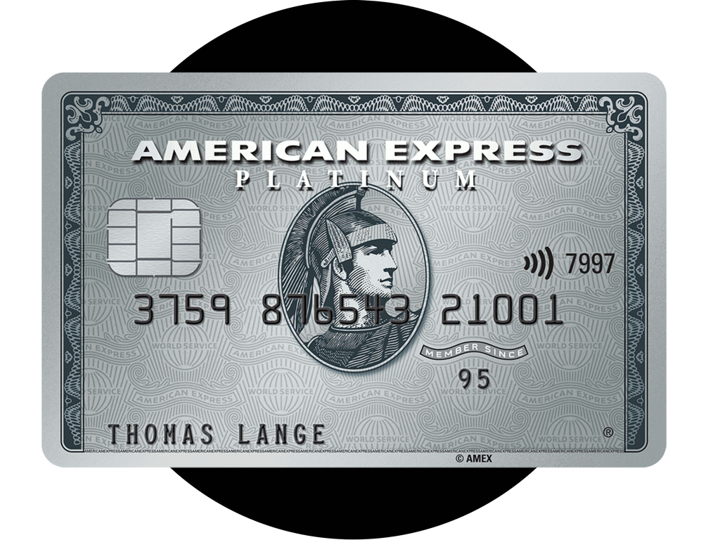 Die American Express Platinum mit vielen Vorteilen.