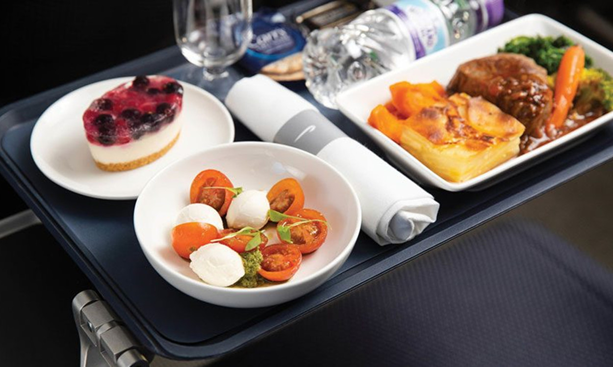 neue Menüs in British Airways World Traveller Plus (Premium Economy)