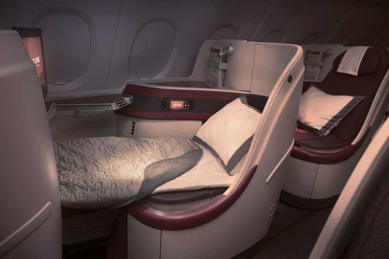 Qatar Airways Business Class Partnersale Zagreb nach Asien