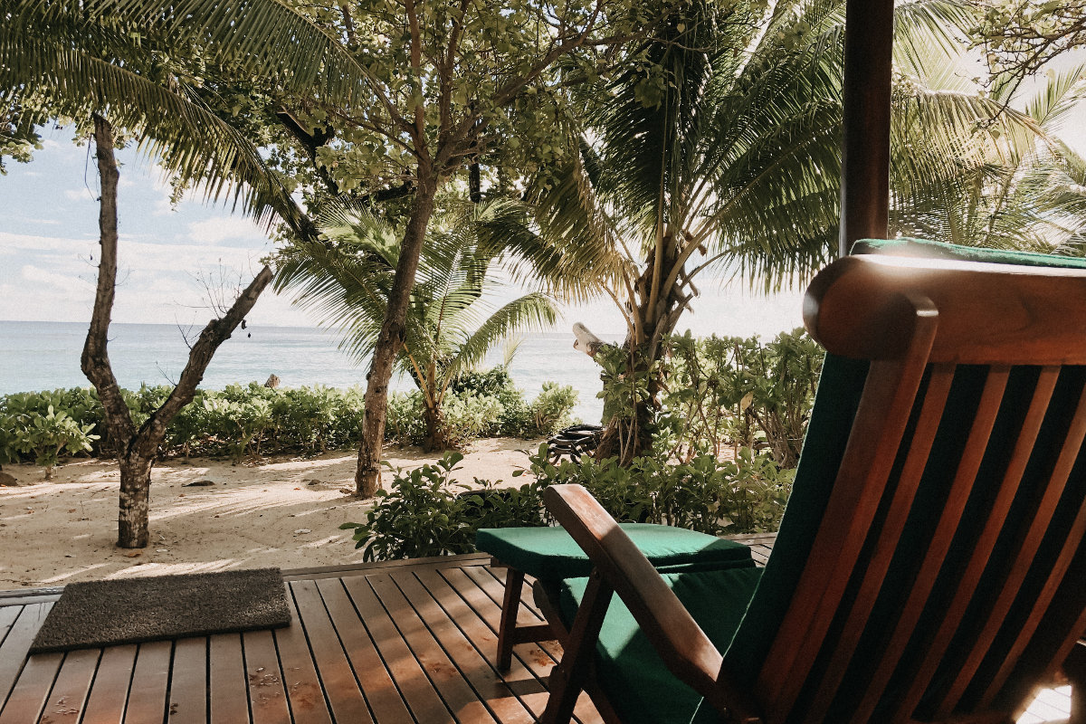Hilton Seychelles Labriz Resort und Spa Beach Villa Terrasse