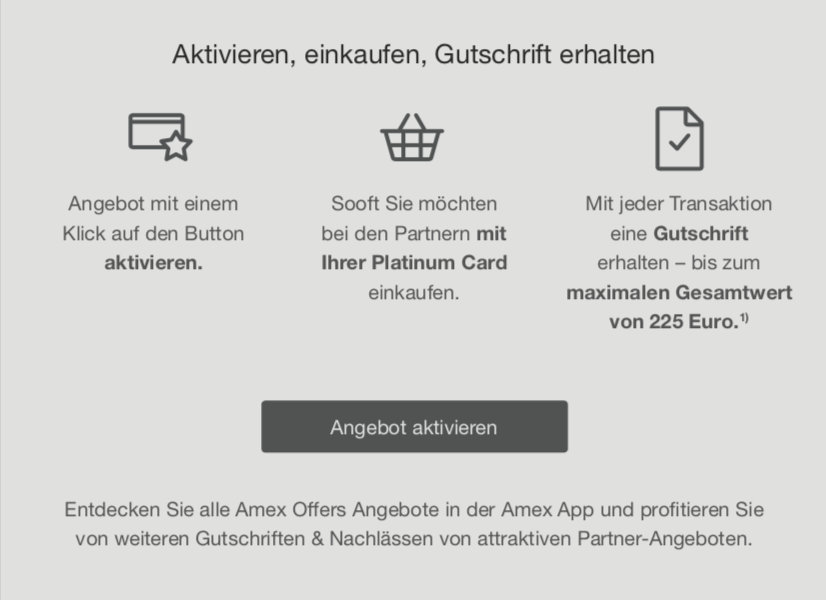 Amex Offers 225 Euro Cashback Shopping American Express Platinum Card