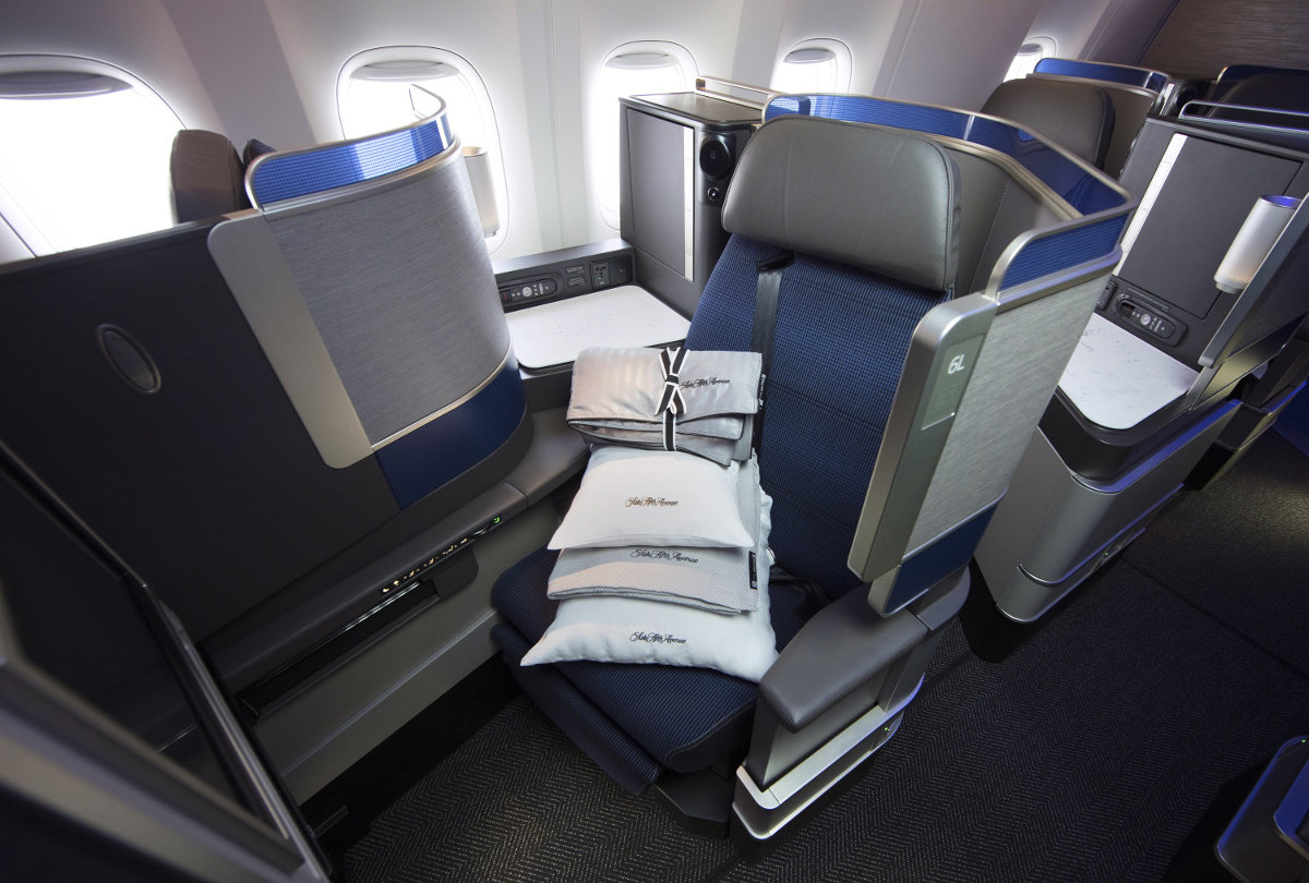 United Airlines Polaris Business Class Sitz