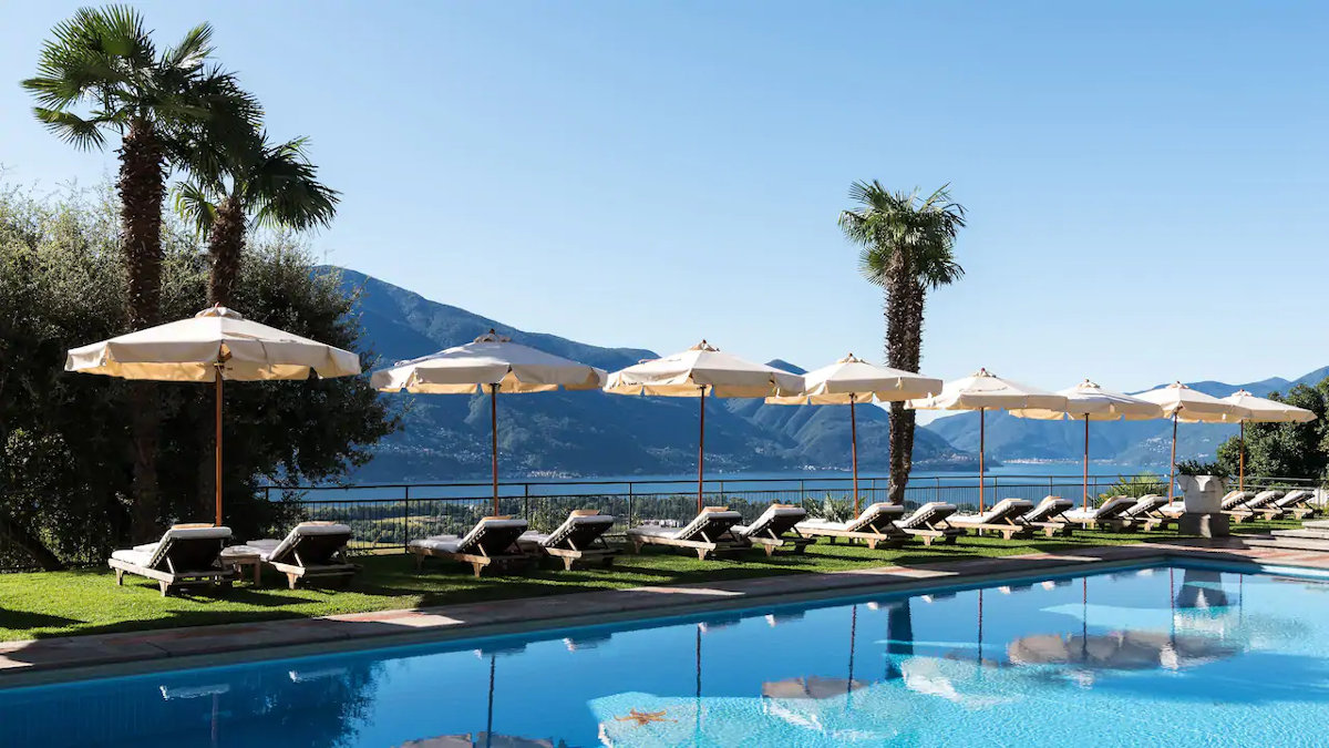 Pool der Villa Orselina - Small Luxury Hotels of the World of Hyatt