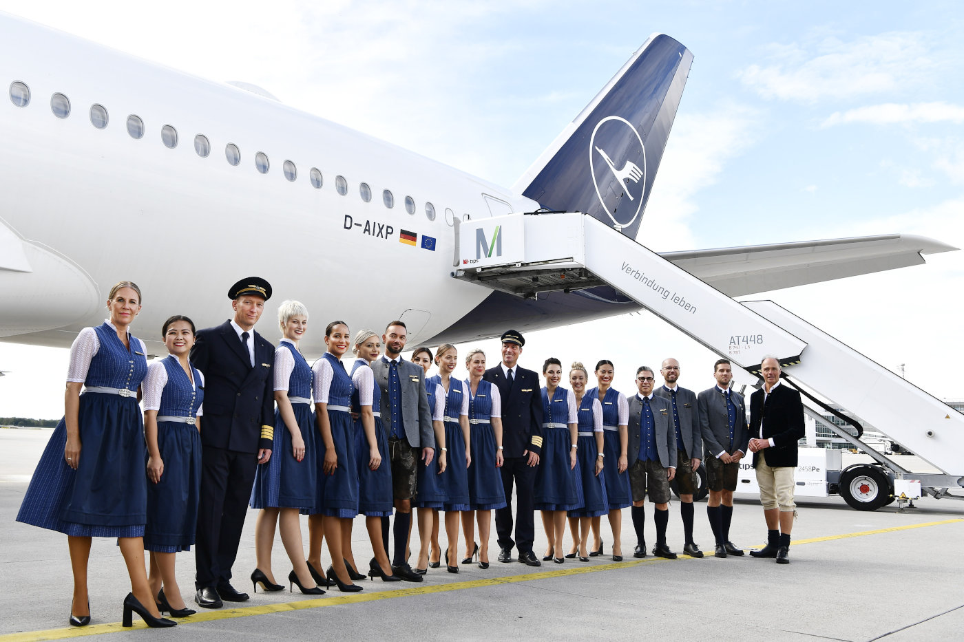 Lufthansa Trachtencrew Langstreckenflüge ab München 2022