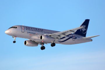 Aeroflot Flugzeug in SkyTeam Bemalung