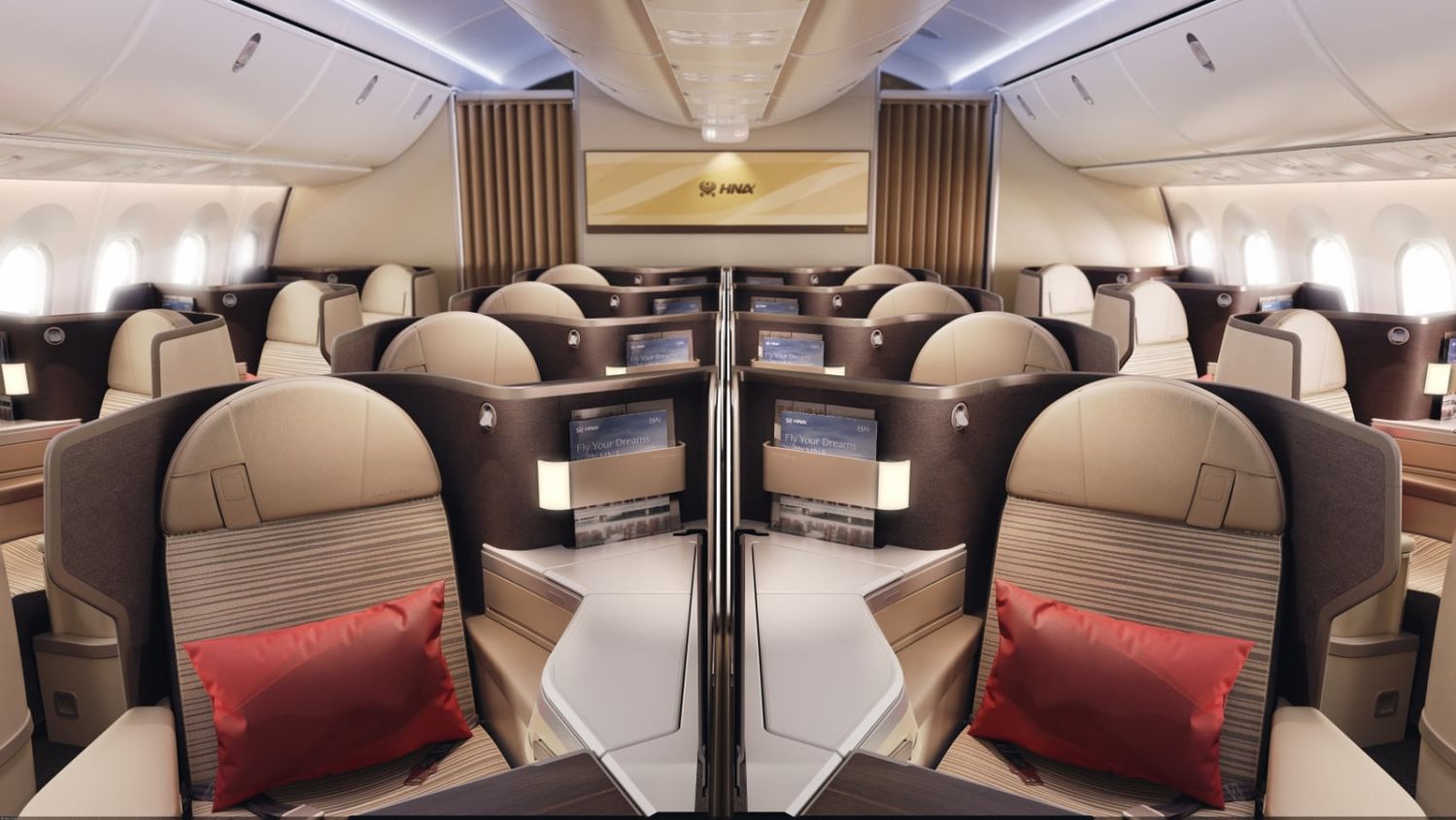 Lufthansa Business Class Boeing 787 im Design von Hainan Airlines