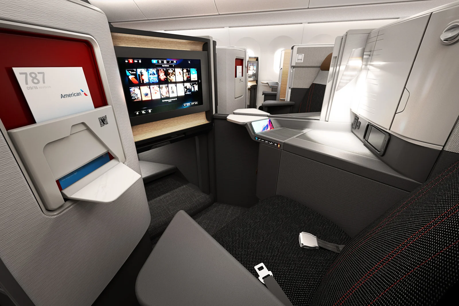 neue American Airlines Business Class Suite