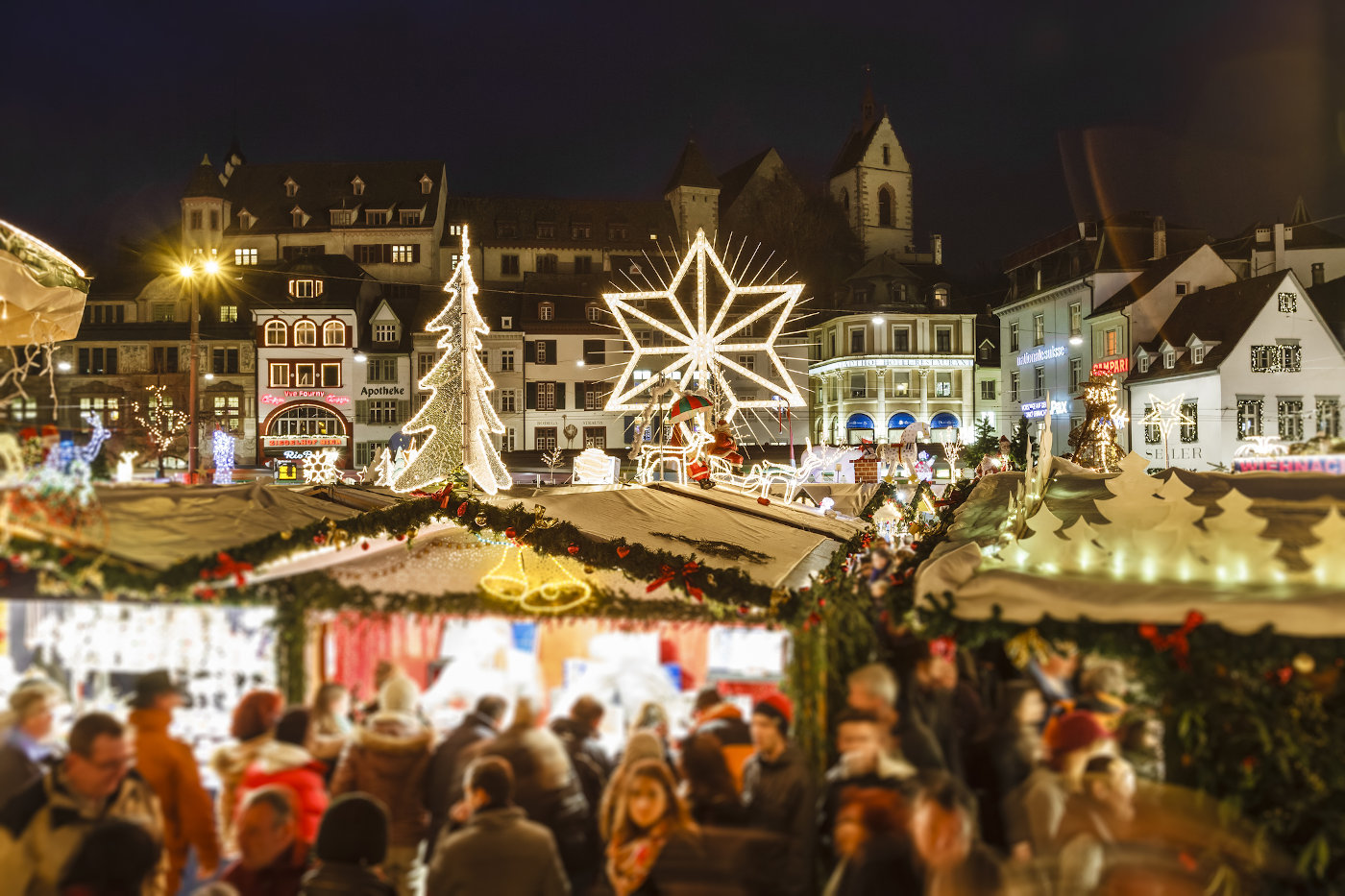 Der Weihnachtsmarkt in der Basler Altstadt gehört zu den schönsten Europas