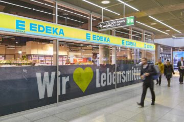Edeka wird Payback Partner - hier der Supermarkt am Flughafen Stuttgart