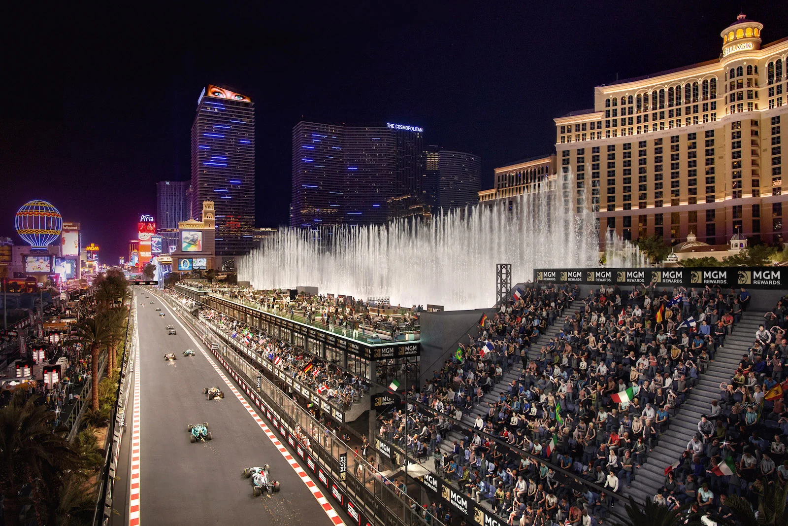 Bellagio Fountain Club Formel 1 Grand Prix Las Vegas
