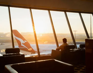 Qantas First class lounge Sydney
