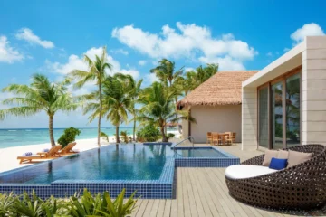 Beach Villa im Radisson Hotel Maldives